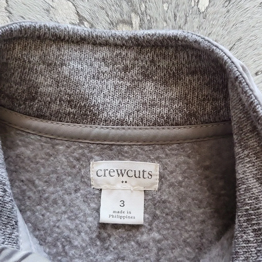 Crewcuts Light Gray Unisex Sweater Fleece Vest Sz3 - Picture 2 of 4